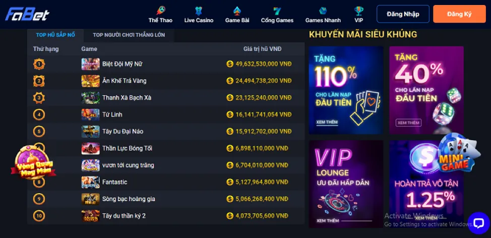 Hoàn trả thể thao và casino ok789 apk